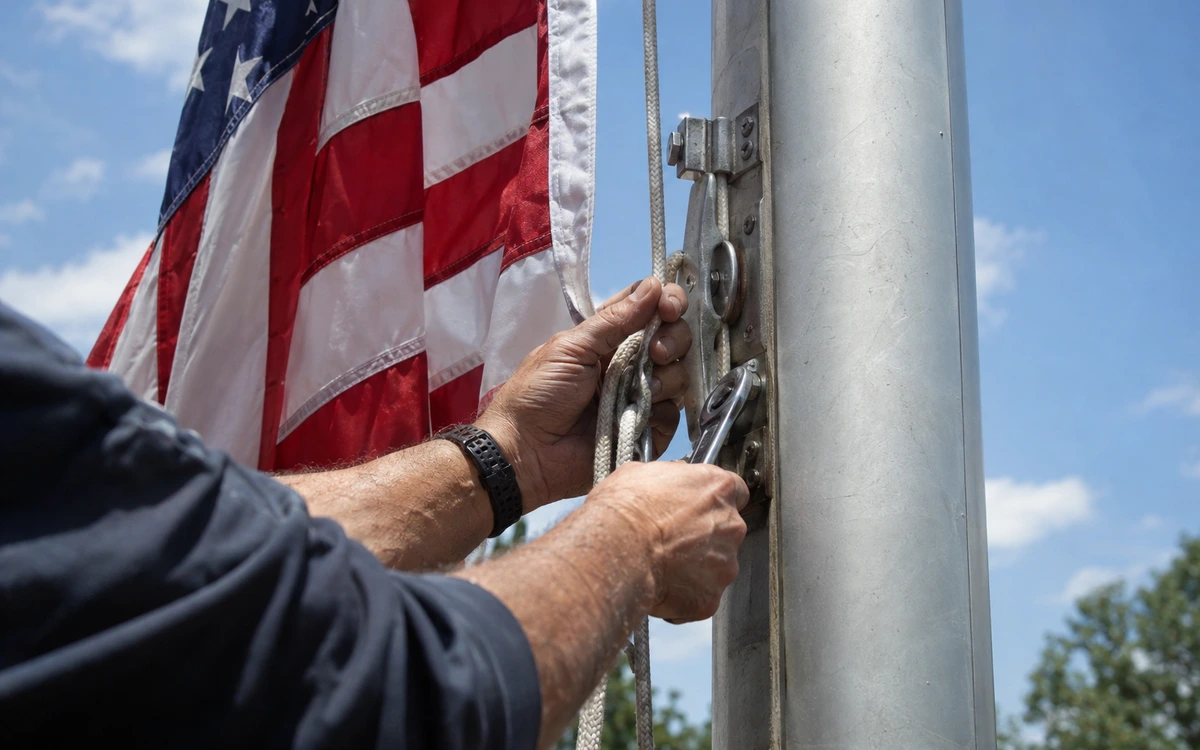 Flagpole repair contractor